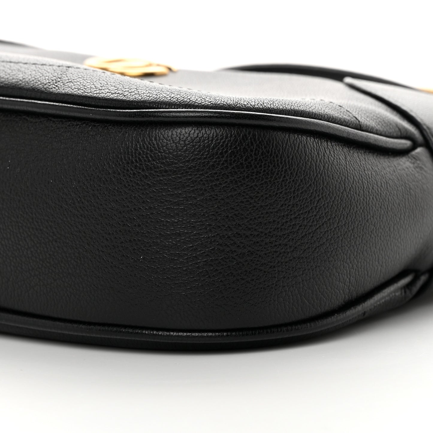 Goatskin Small Aphrodite Shoulder Bag Black