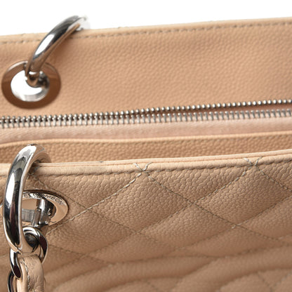 Chanel Caviar Quilted Grand Shopping Tote GST Beige Clair 12 of 18