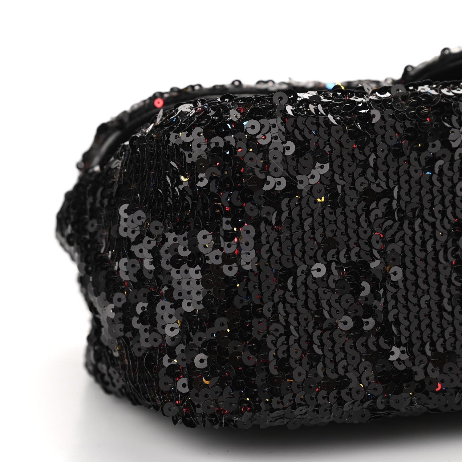 Chanel Sequin Medium Single Flap Multicolor Black 9 of 10