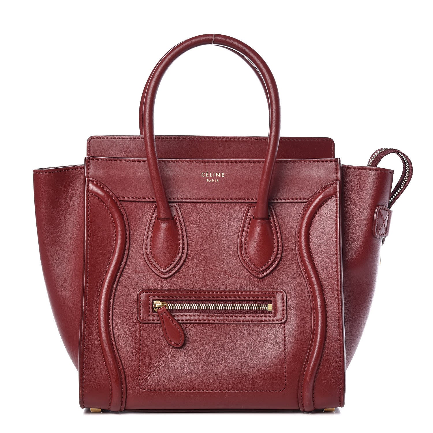 Celine Smooth Calfskin Micro Luggage Rust 1 of 18