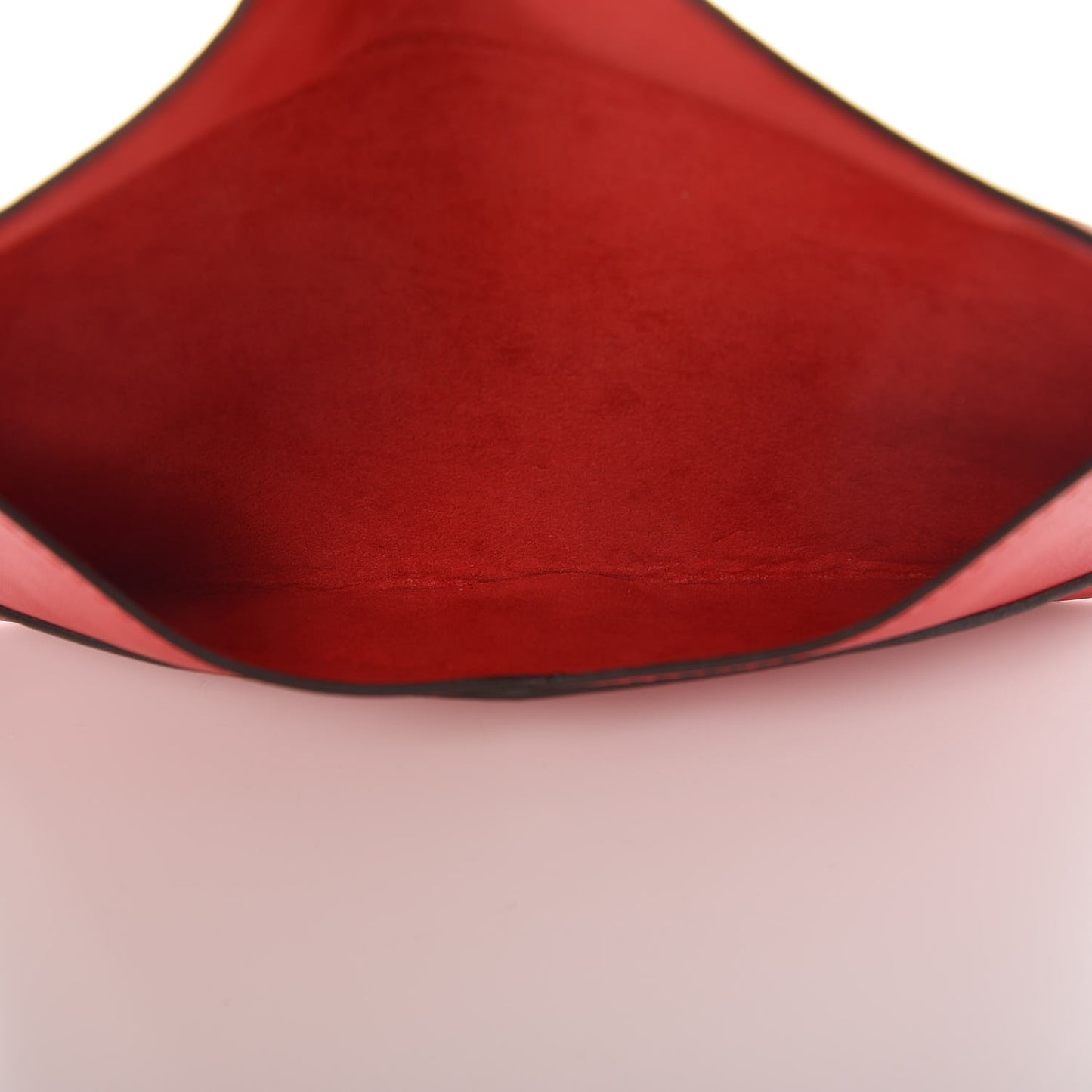 Veau Cachemire Chinese New Year Dog Envelope Pouch Red
