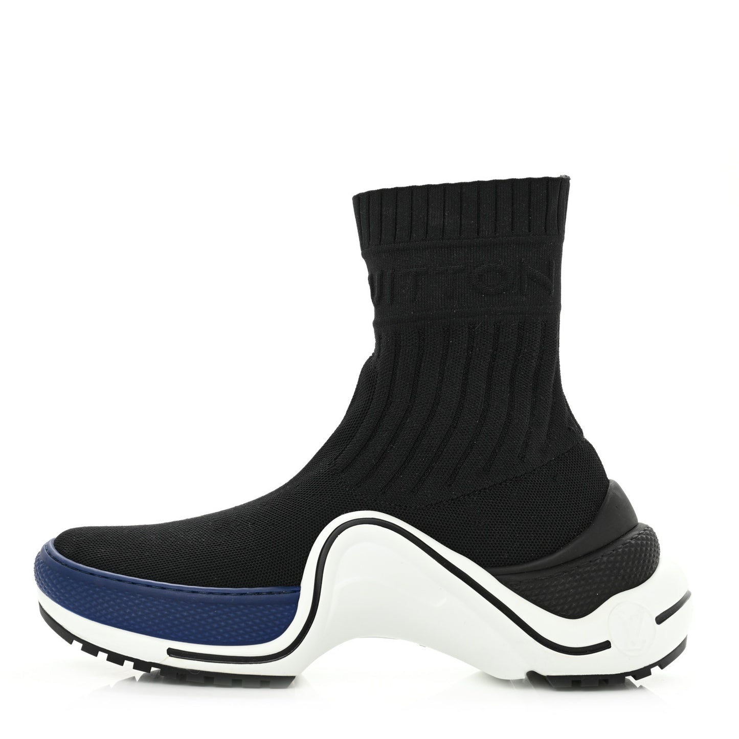 Stretch Textile LV Archlight Sneaker Boots 37 Black Blue