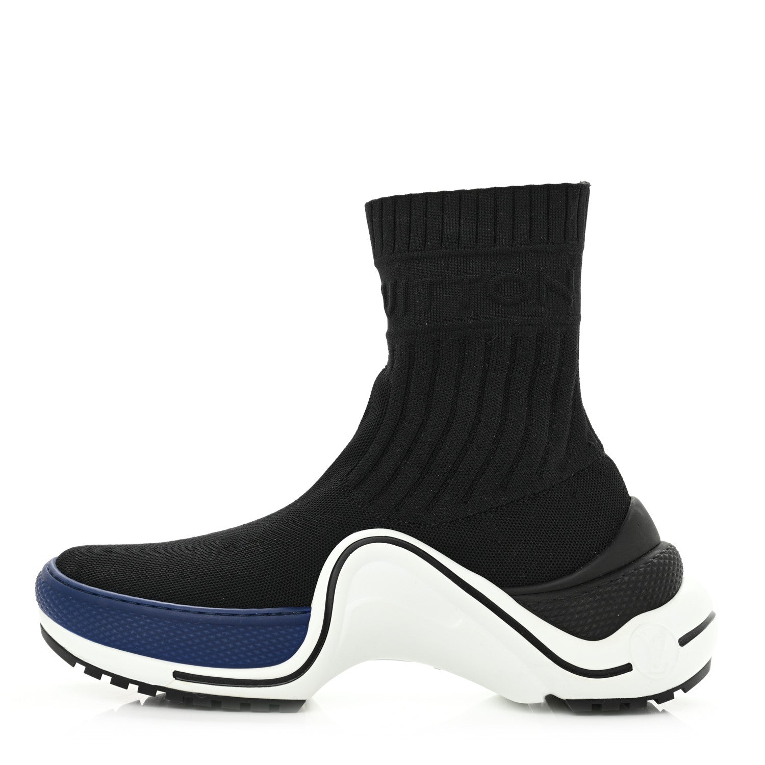 Louis Vuitton Stretch Textile LV Archlight Sneaker Boots 37 Black Blue 1 of 9
