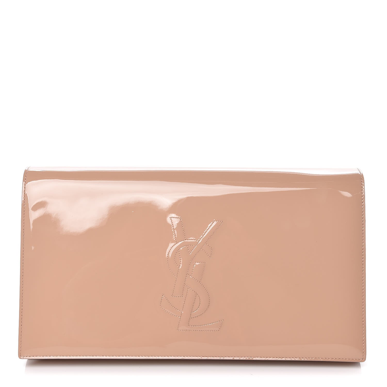 Saint Laurent Patent Calfskin Monogram Large Belle De Jour Clutch Chair 1 of 12