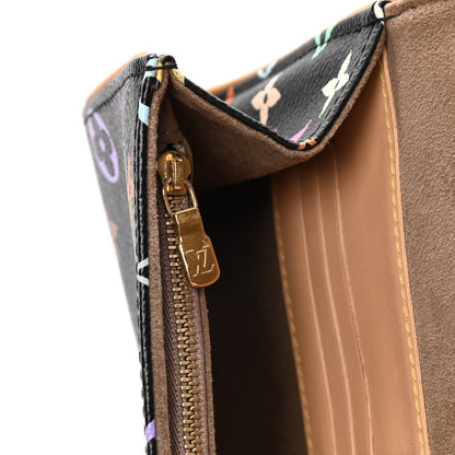 Louis Vuitton Monogram Multicolor Courtney Clutch Black 6 of 7