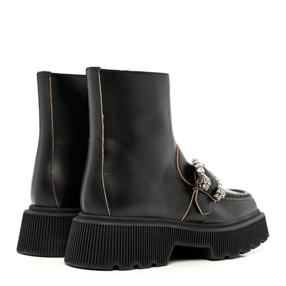 Gucci Cordovan Lux Dionysus Hunder Boots 37.5 Black 4 of 11