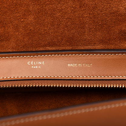 Celine Vegetable Calfskin Small Trapeze Tan 6 of 10