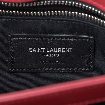 Saint Laurent Calfskin Y Quilted Monogram Toy Loulou Crossbody Bag New Lipstick 9 of 11