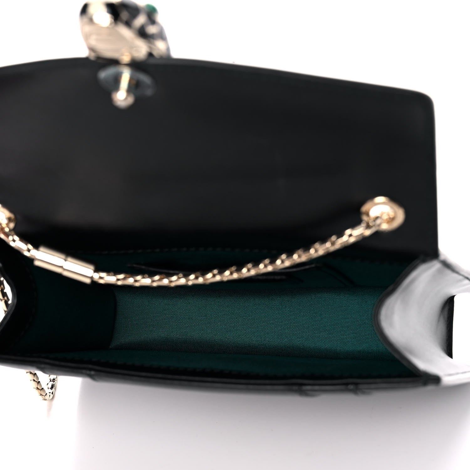 Bulgari Calfskin Serpenti Forever Crossbody Bag Black 5 of 14