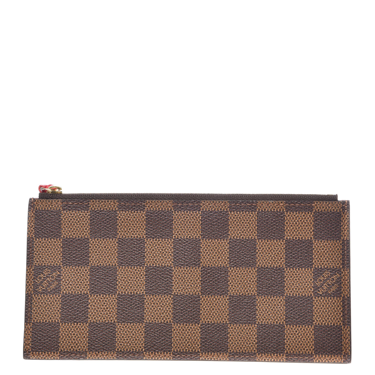 Louis Vuitton Damier Ebene Felicie Chain Wallet Zippered Insert 1 of 6