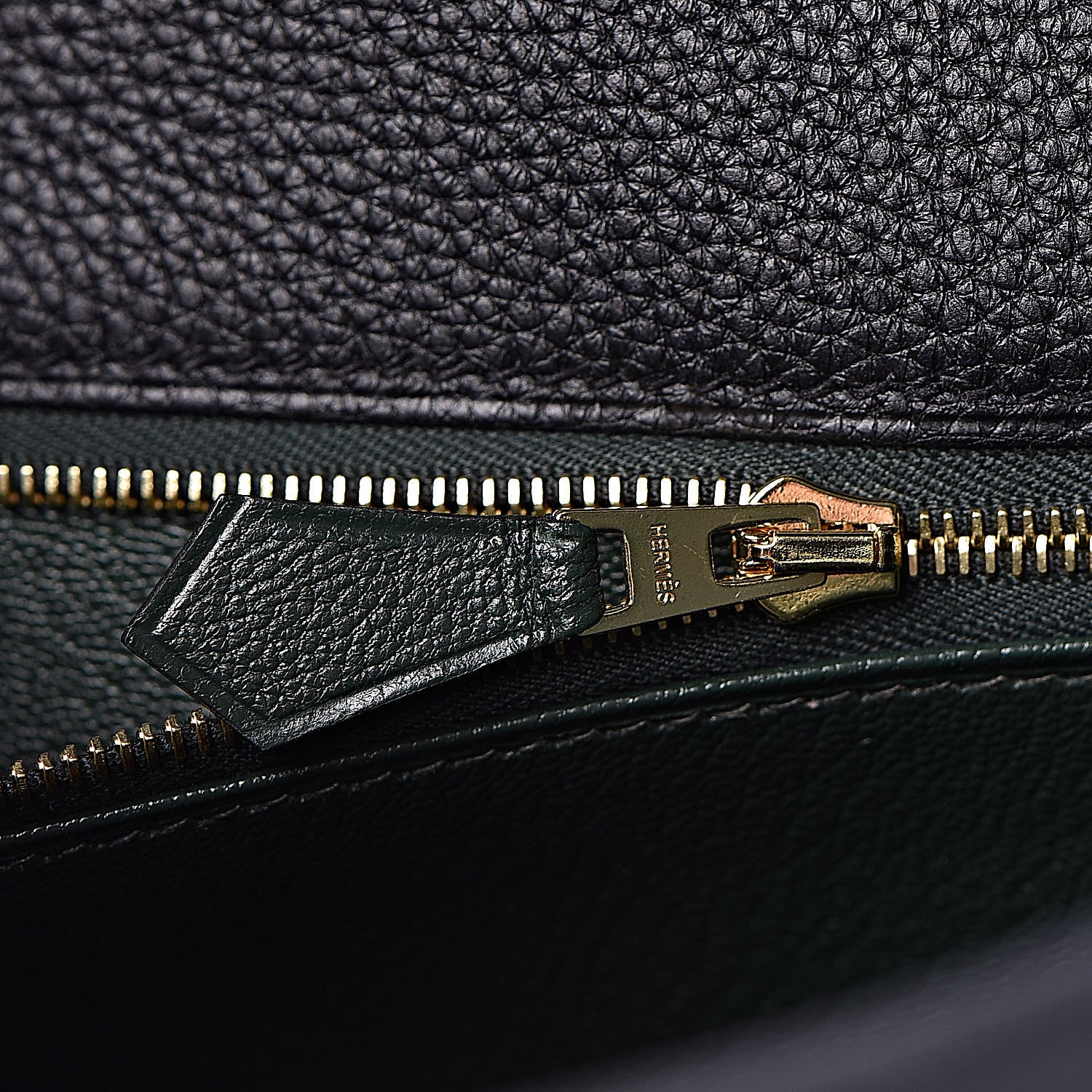 Hermes Togo Kelly Horseshoe Sellier 32 Black Vert Fonce 33 of 41