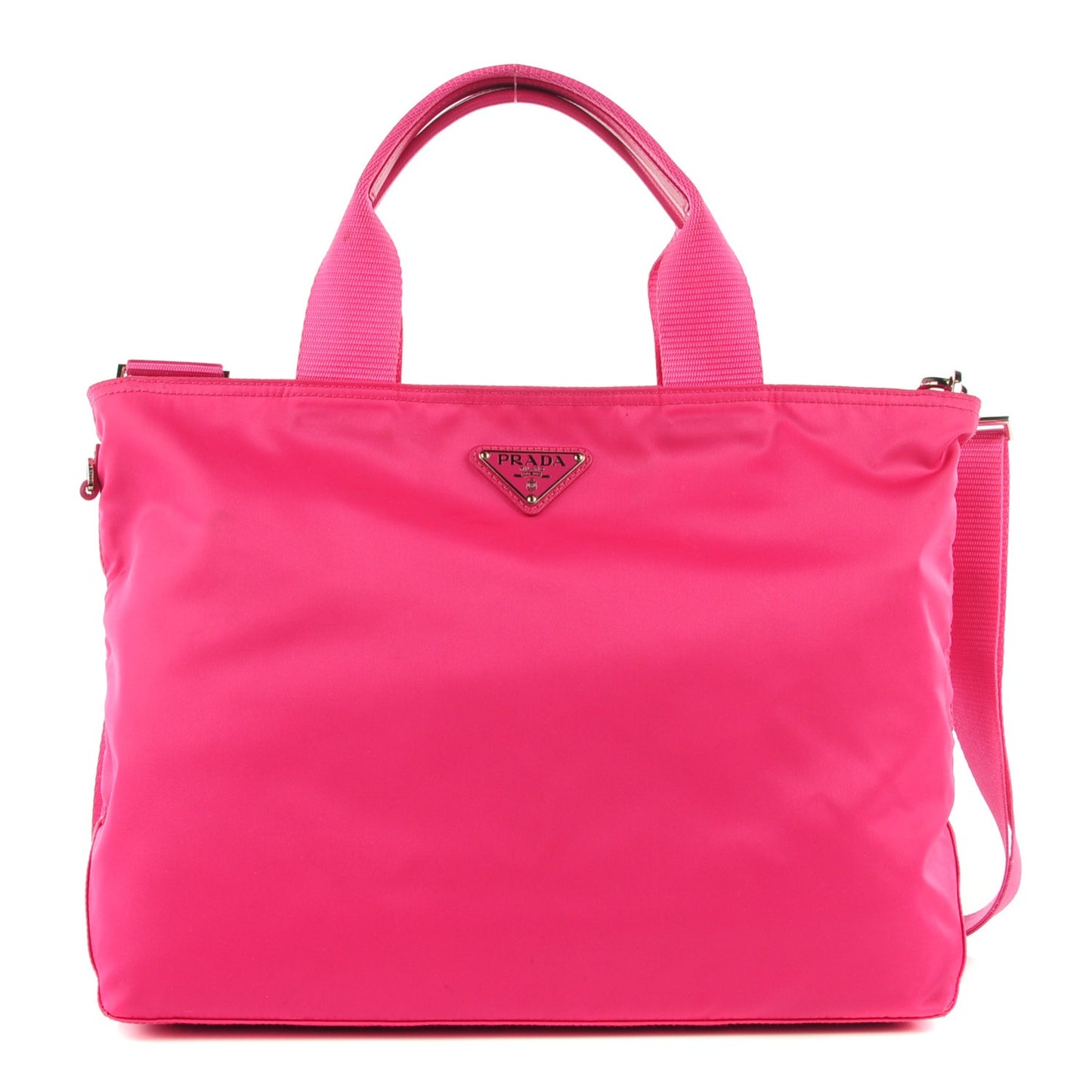 Tessuto Nylon Tote Fuxia