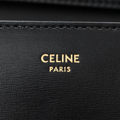 Celine Shiny Calfskin Triomphe Margo Wallet on Chain Black 6 of 11