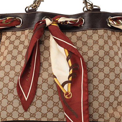 Gucci Monogram Large Positano Tote Brown 12 of 12