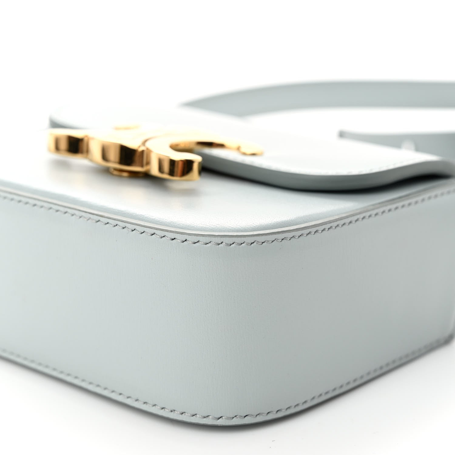Celine Shiny Calfskin Mini Claude Soft Blue 10 of 10