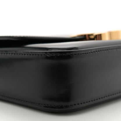 Celine Shiny Calfskin Triomphe Chain Shoulder Bag Black 9 of 11