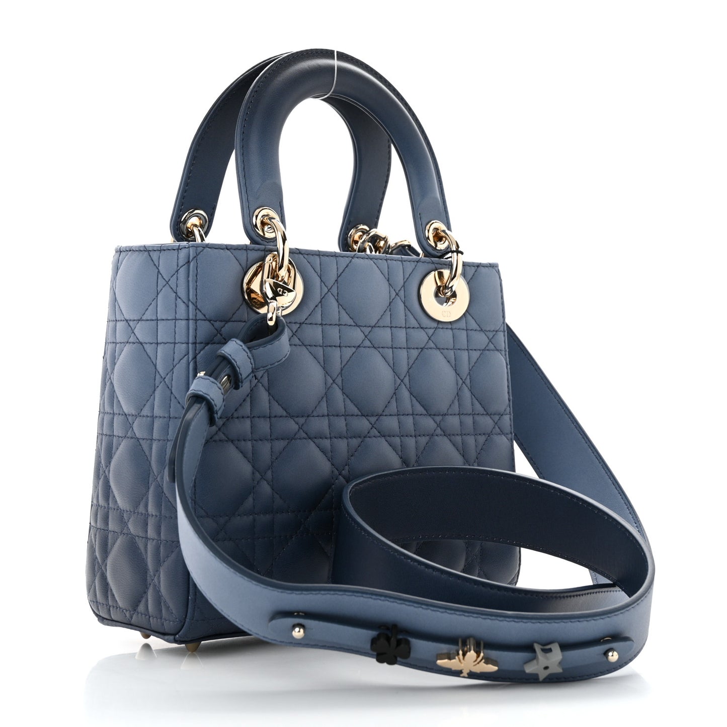 Lambskin Cannage Gradient Small My ABCDior Lady Dior Indigo Blue