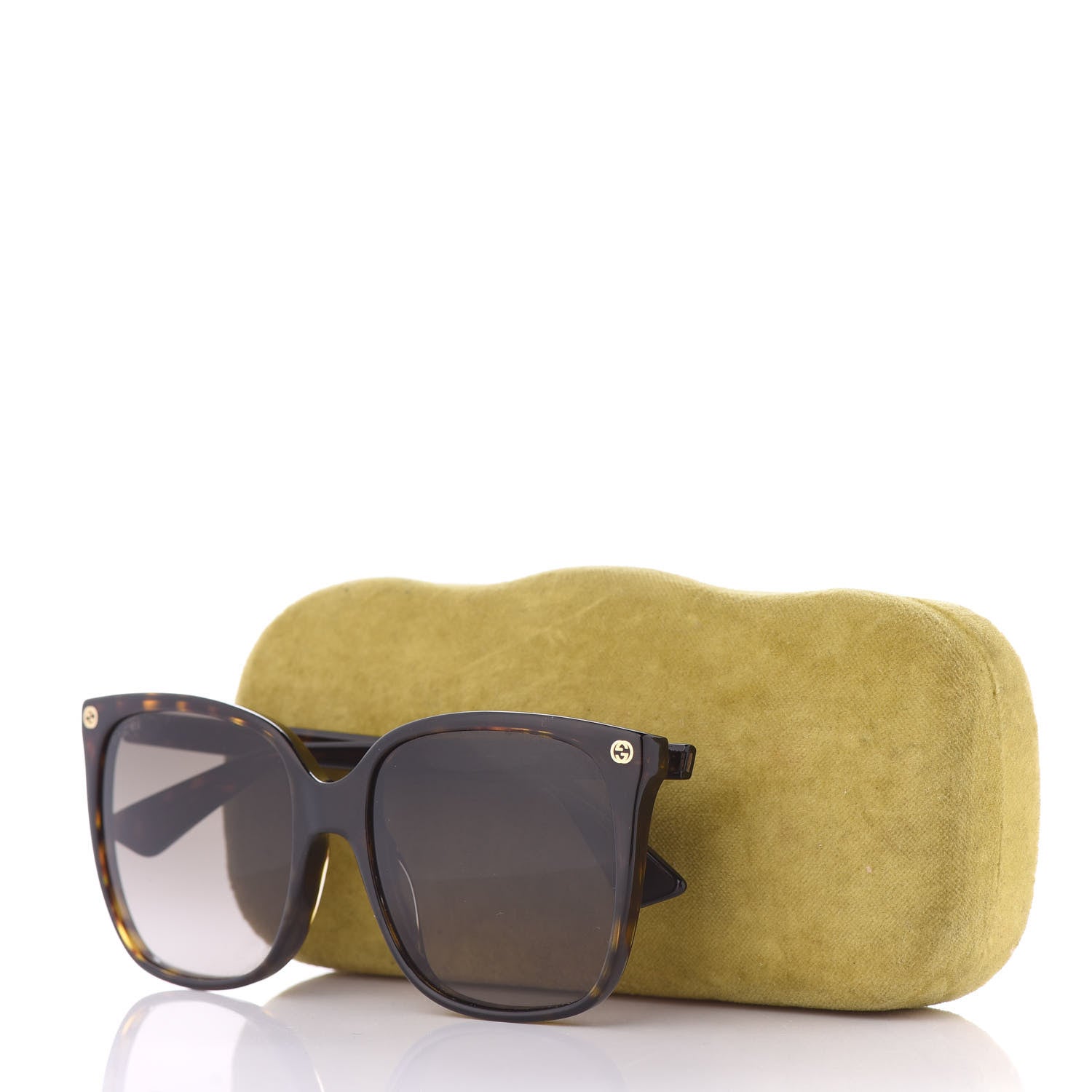 Gucci Acetate GG Sunglasses GG0022/S Tortoise 7 of 7