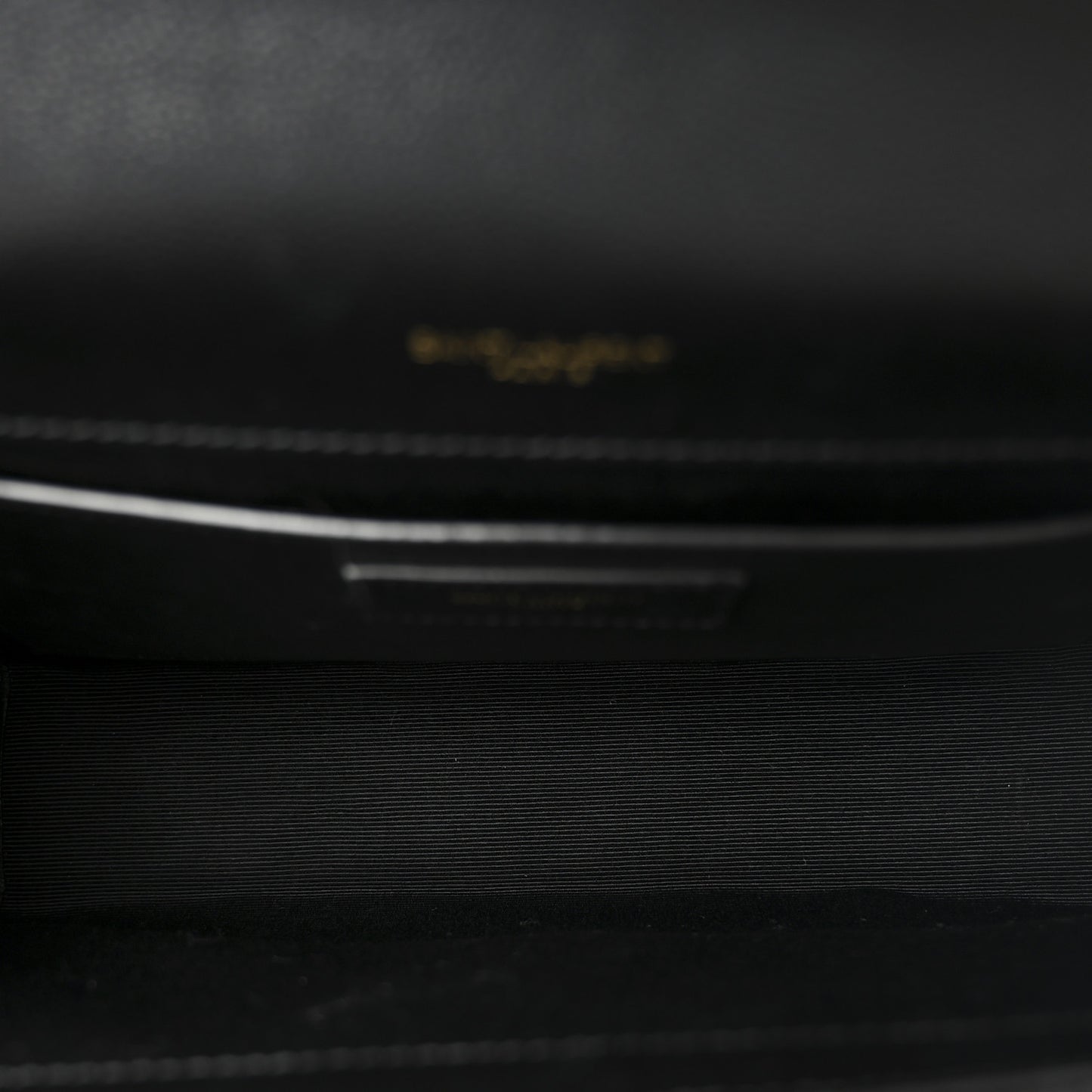 Grain De Poudre Textured Mixed Matelasse Triquilt Medium Monogram Satchel Black
