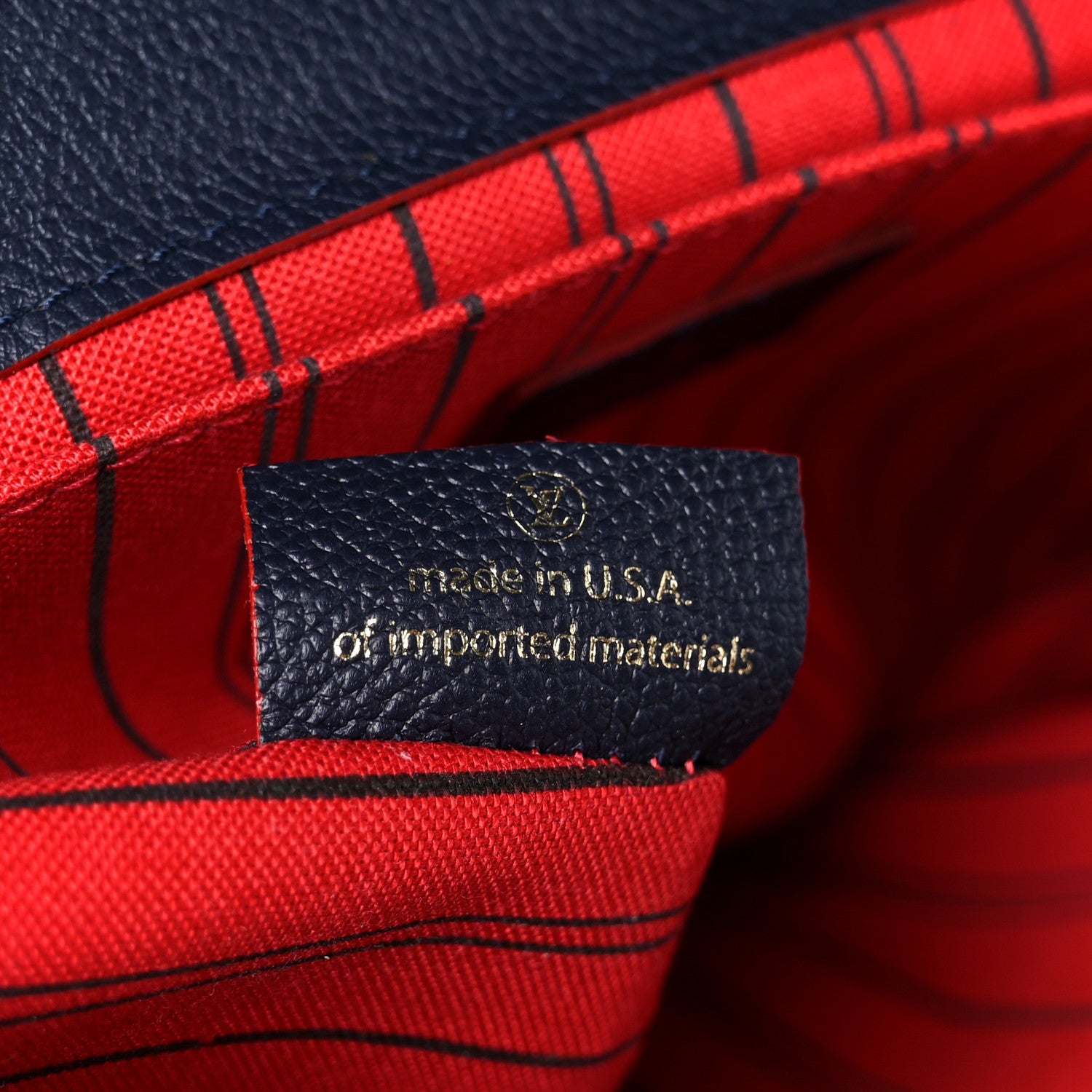 Louis Vuitton Empreinte Pochette Metis Marine Rouge 7 of 12
