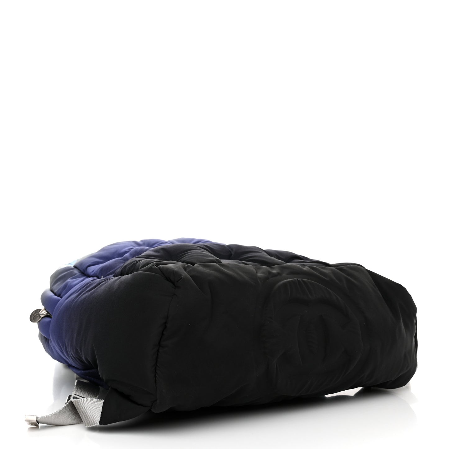Nylon Embossed Small Doudoune Backpack Black Blue White
