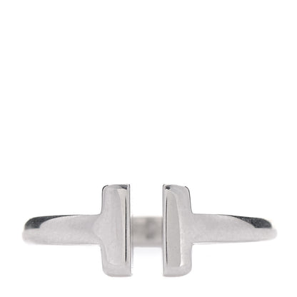 Tiffany Sterling Silver T Square Ring 52 6 1 of 5
