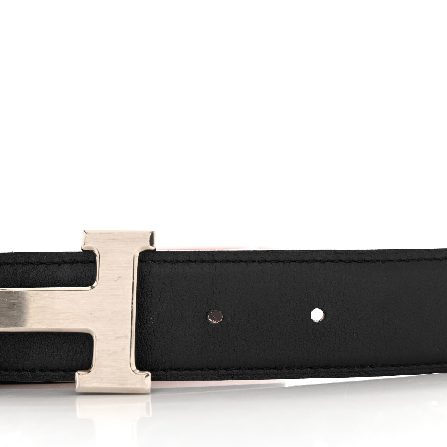 Hermes Swift Epsom 24mm Mini Constance H Belt 85 34 Black Orange 5 of 5
