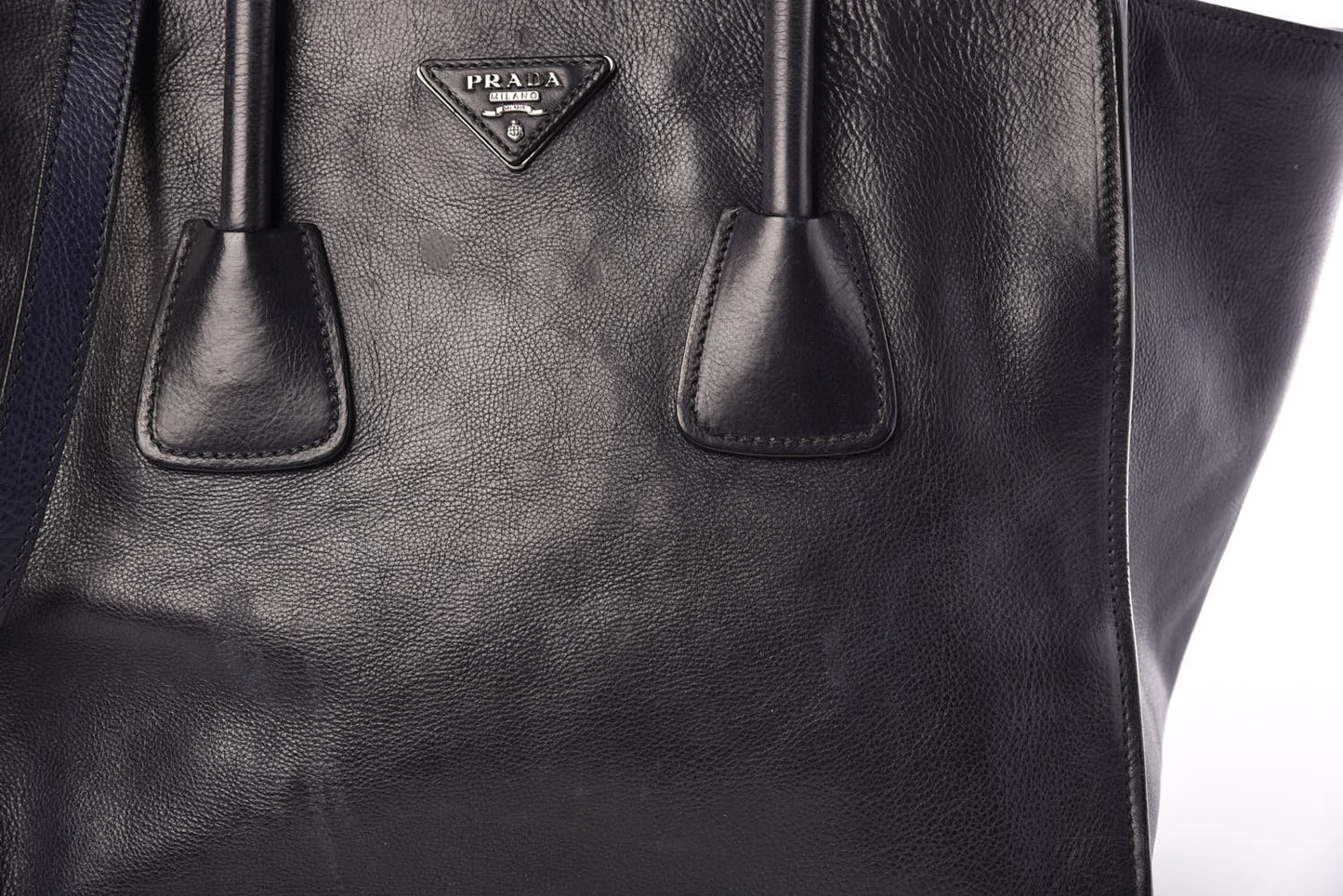 Glace Calfskin Twin Pocket Tote Baltico