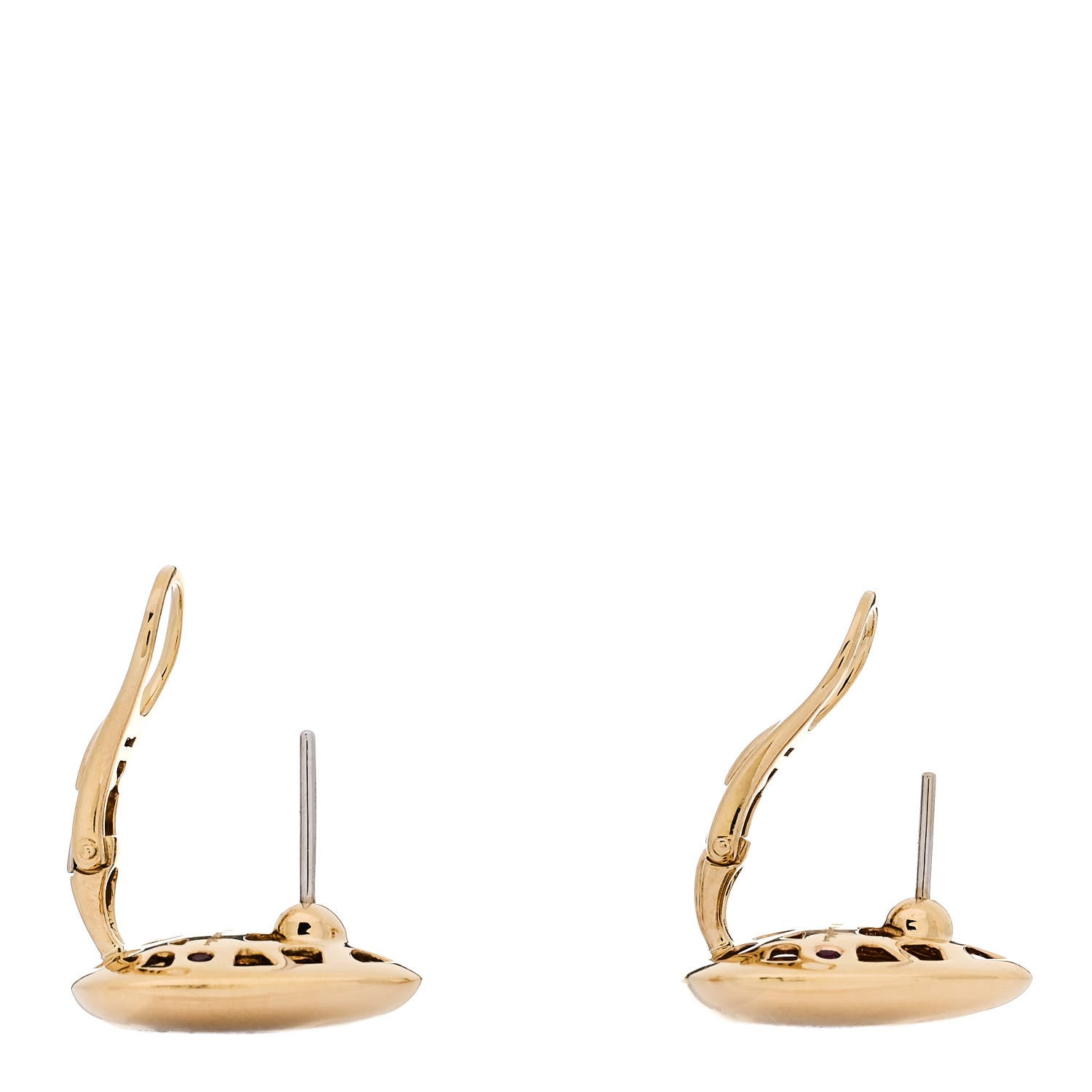 Roberto Coin 18K Yellow Gold Diamond Capri Plus Earrings 3 of 4