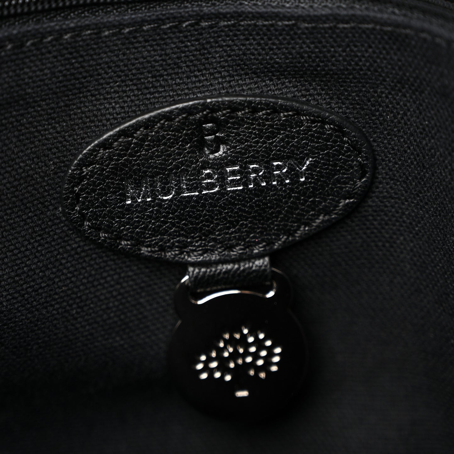 Glossy Goatskin Medium Del Rey Satchel Black