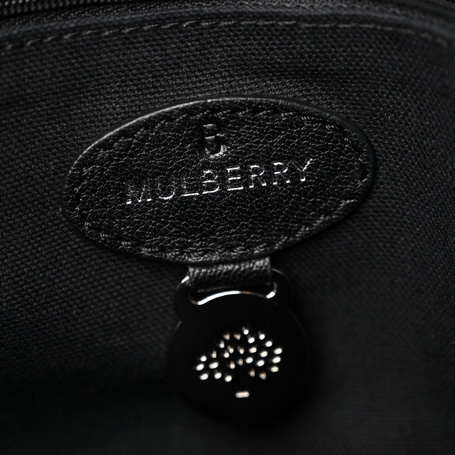 Mulberry Glossy Goatskin Medium Del Rey Satchel Black 6 of 15