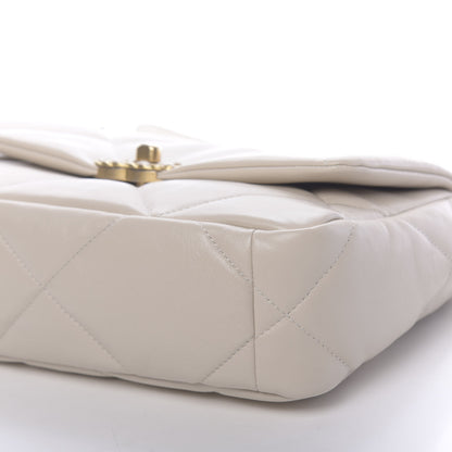 Chanel Goatskin Quilted Medium 19 Flap Beige 9 of 11