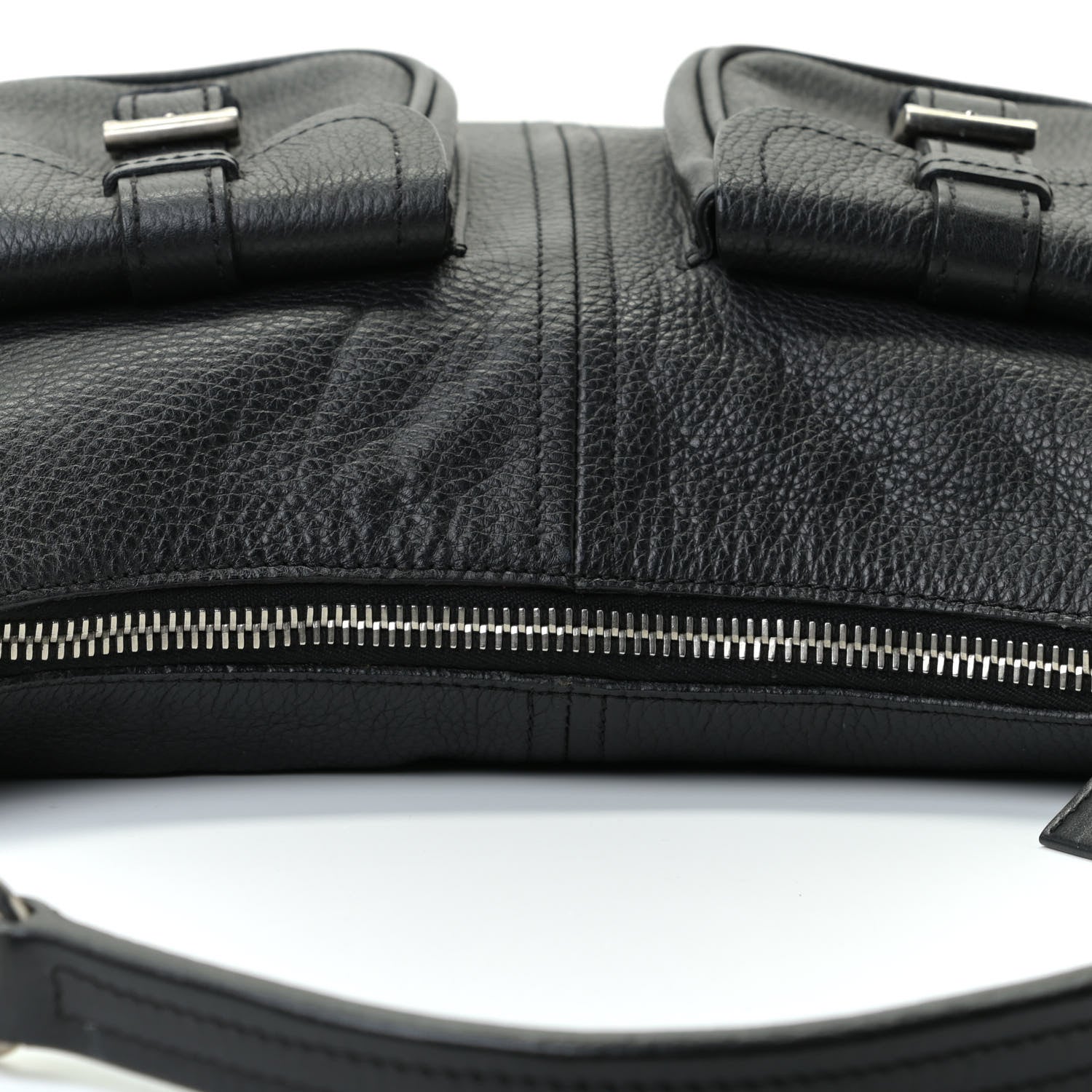 Prada Vitello Daino Pocket Hobo Black 12 of 15