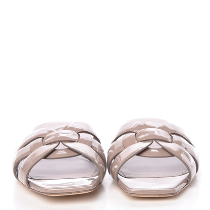 Saint Laurent Patent Tribute 05 Slide Sandals 36.5 Powder Pink 2 of 14