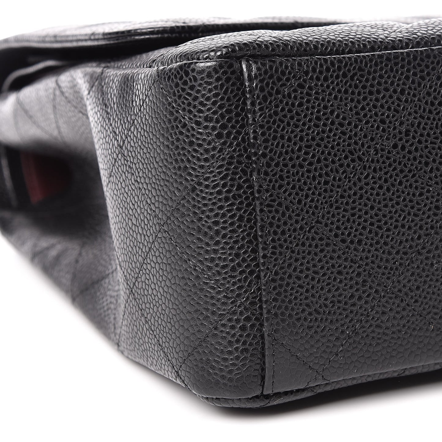 Caviar Quilted Maxi Double Flap Black