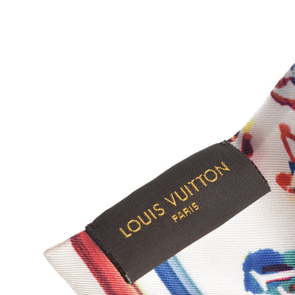 Louis Vuitton Silk Monogram Rainbow Bandeau White 3 of 5