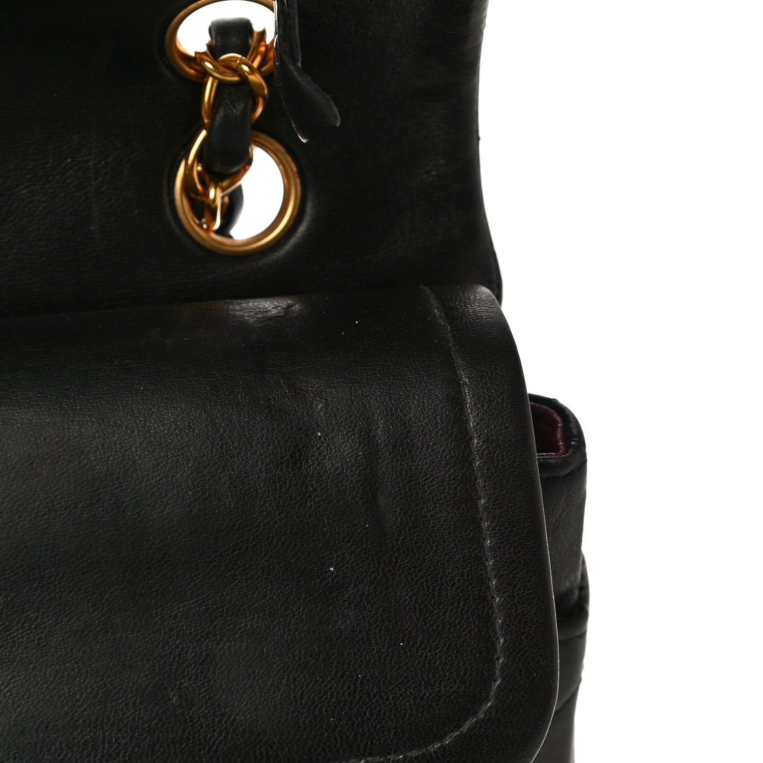 Chanel Lambskin Quilted Medium Double Flap Black 19 of 29