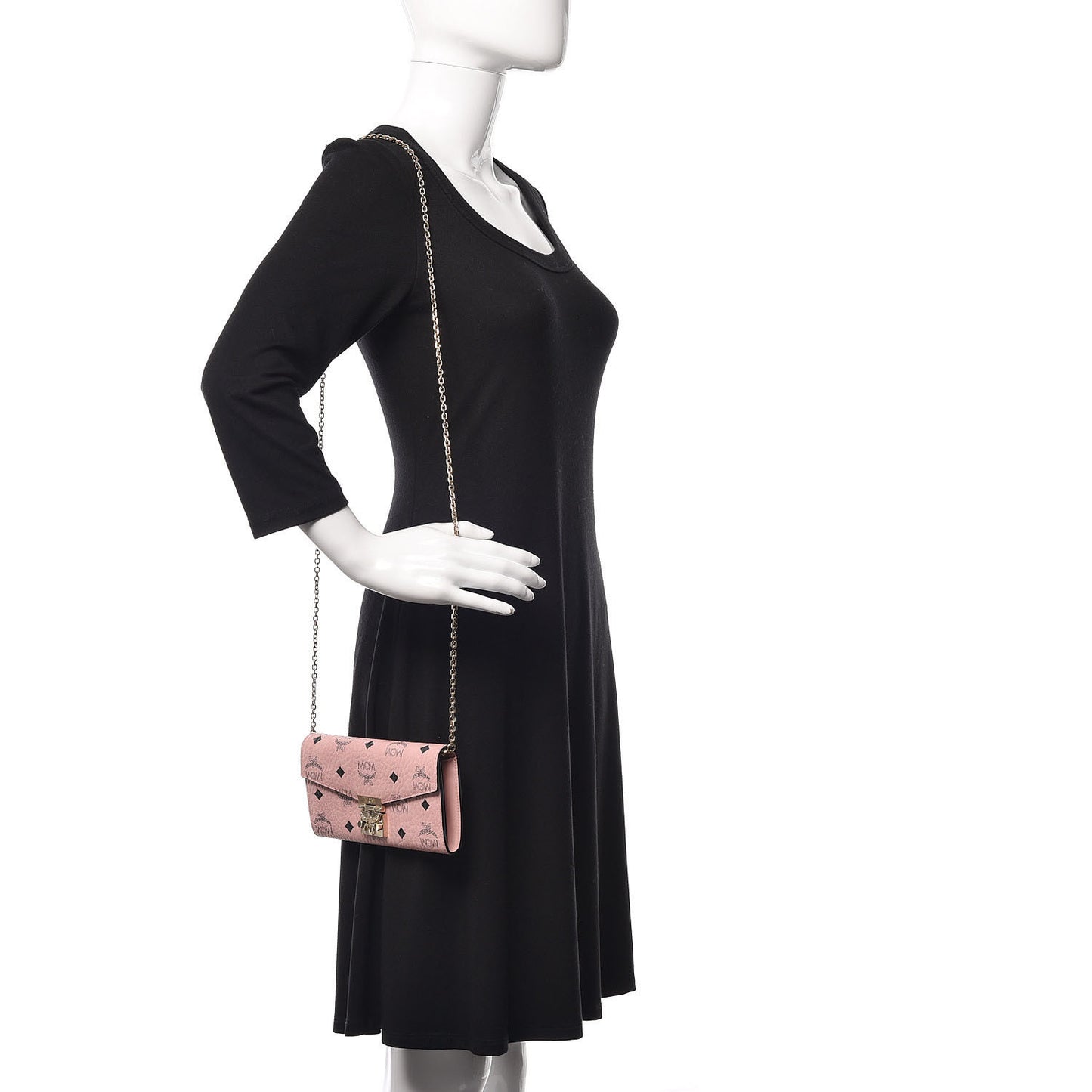 Visetos Large Patricia Wallet On Chain Soft Pink