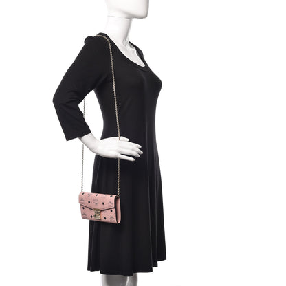 MCM Visetos Large Patricia Wallet On Chain Soft Pink 2 of 8