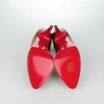 Christian Louboutin Kid Capretto Decollete 868 120 Pumps 36 Brown 5 of 8