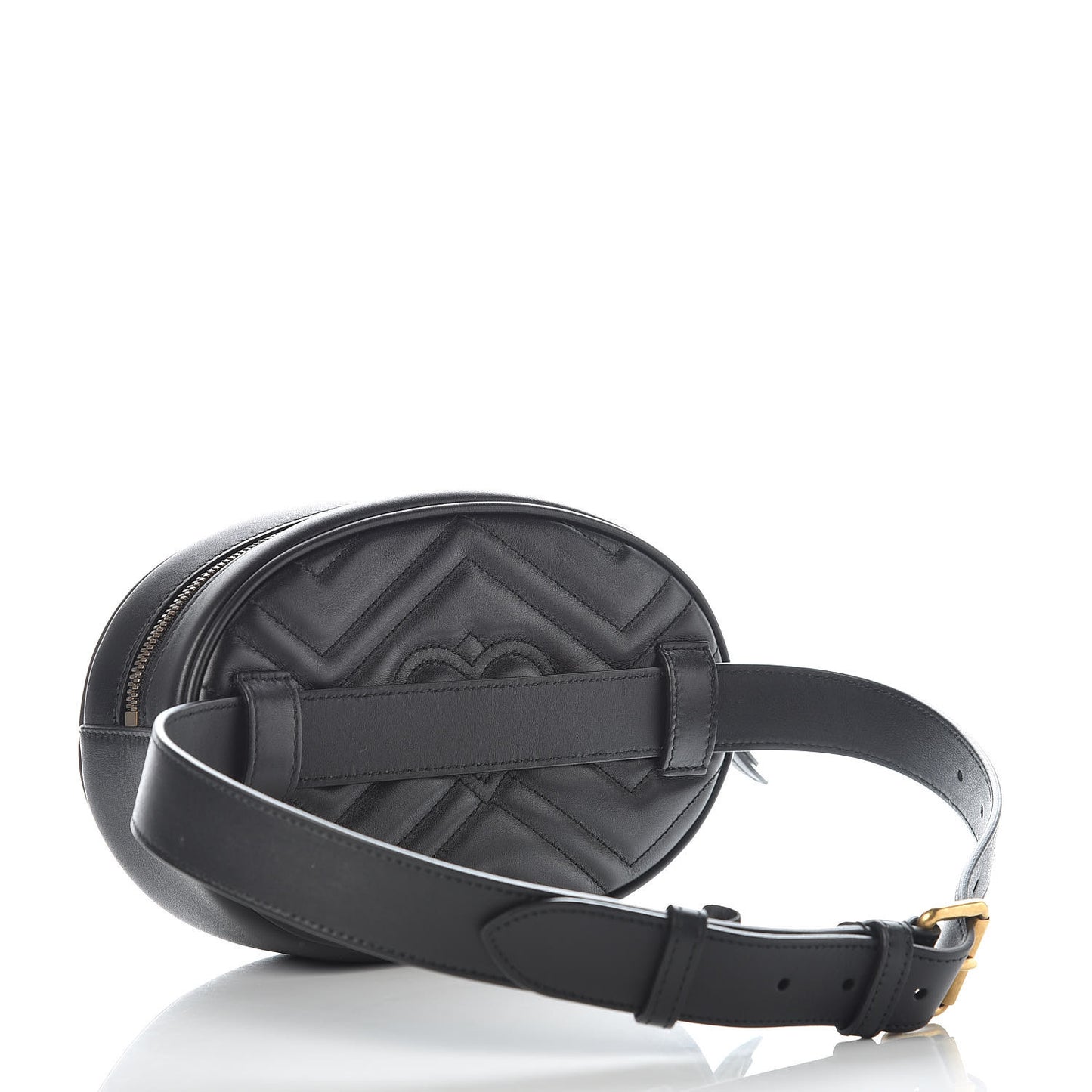 Calfskin Matelasse GG Marmont Belt Bag 75 30 Black