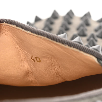 Christian Louboutin Veau Velours Spikes Mens Roller Boat Flat 40 Ombre 10 of 13