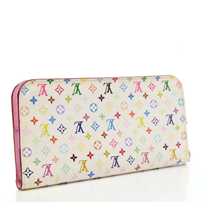 Louis Vuitton Monogram Multicolor Insolite Wallet White Litchi 3 of 8