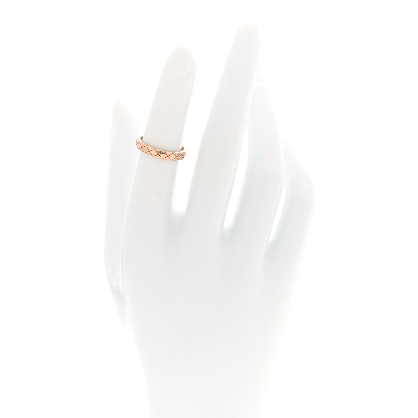 18K Beige Gold Mini Coco Crush Ring 48 4.5
