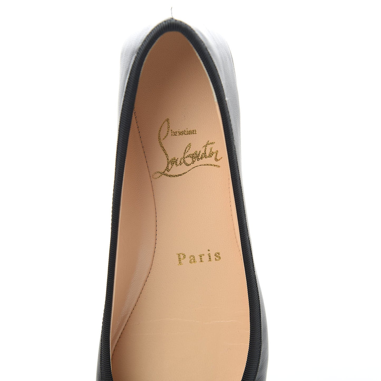 Nappa Grosgrain Rosella Flats 36 Black