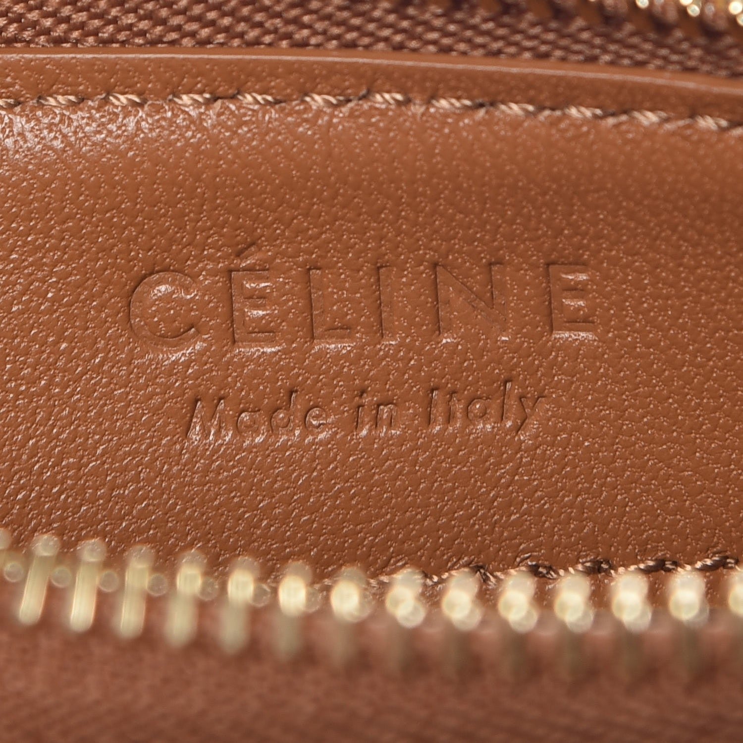 Celine Lambskin Small Trio Crossbody Bag Tan 6 of 7