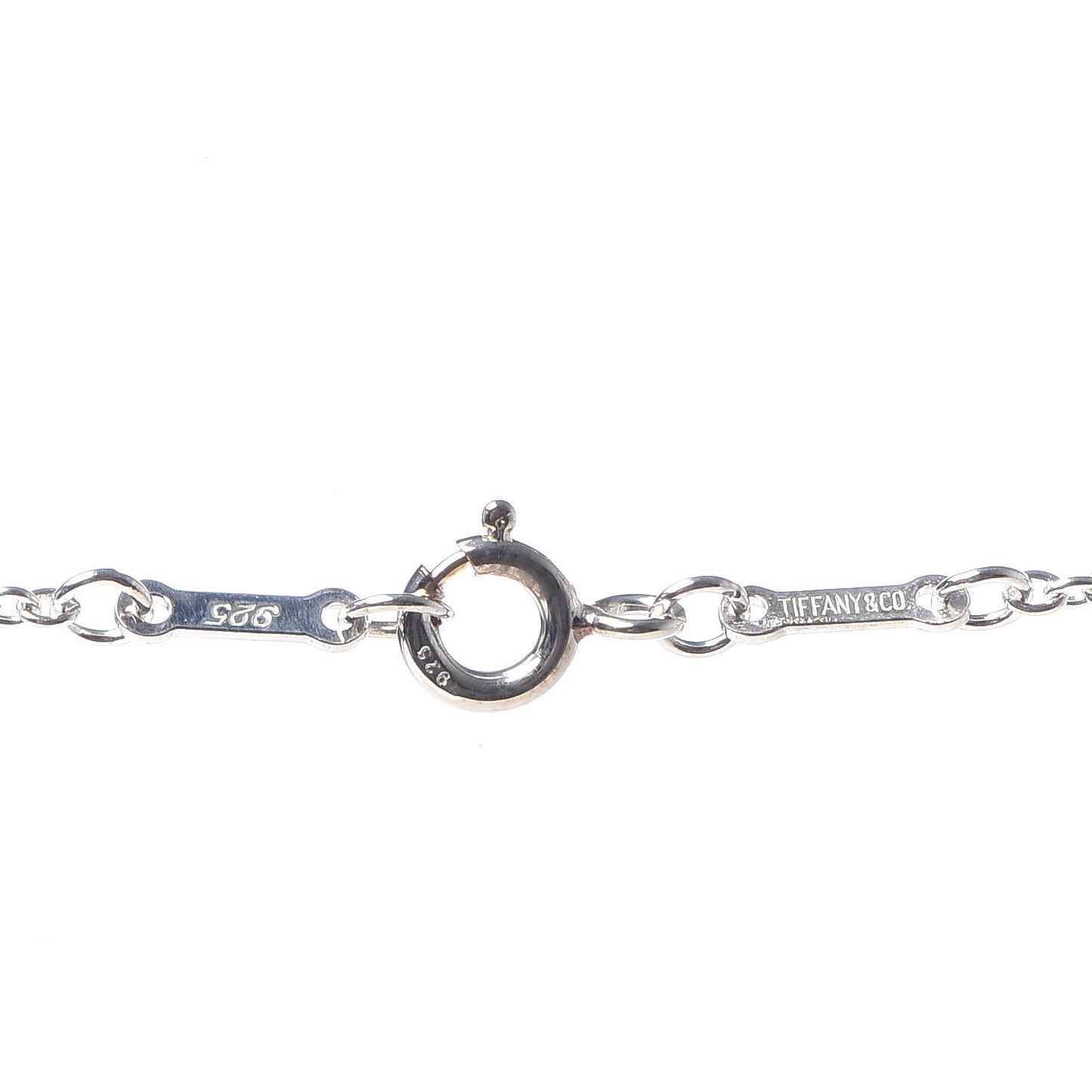 Sterling Silver 22mm Elsa Peretti Open Heart Pendant Necklace