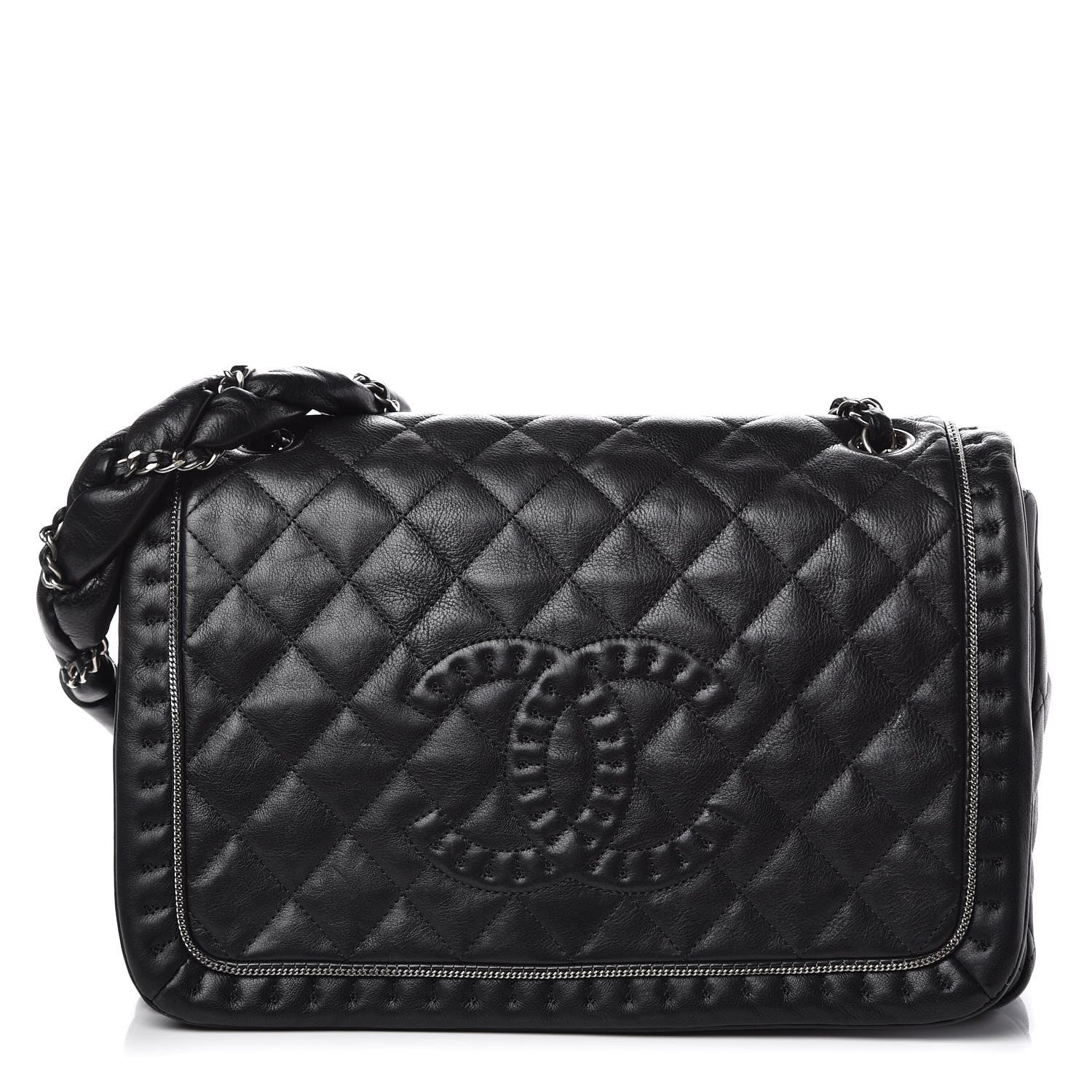 Chanel Calfskin Quilted Large Istanbul Flap Black 1 of 11