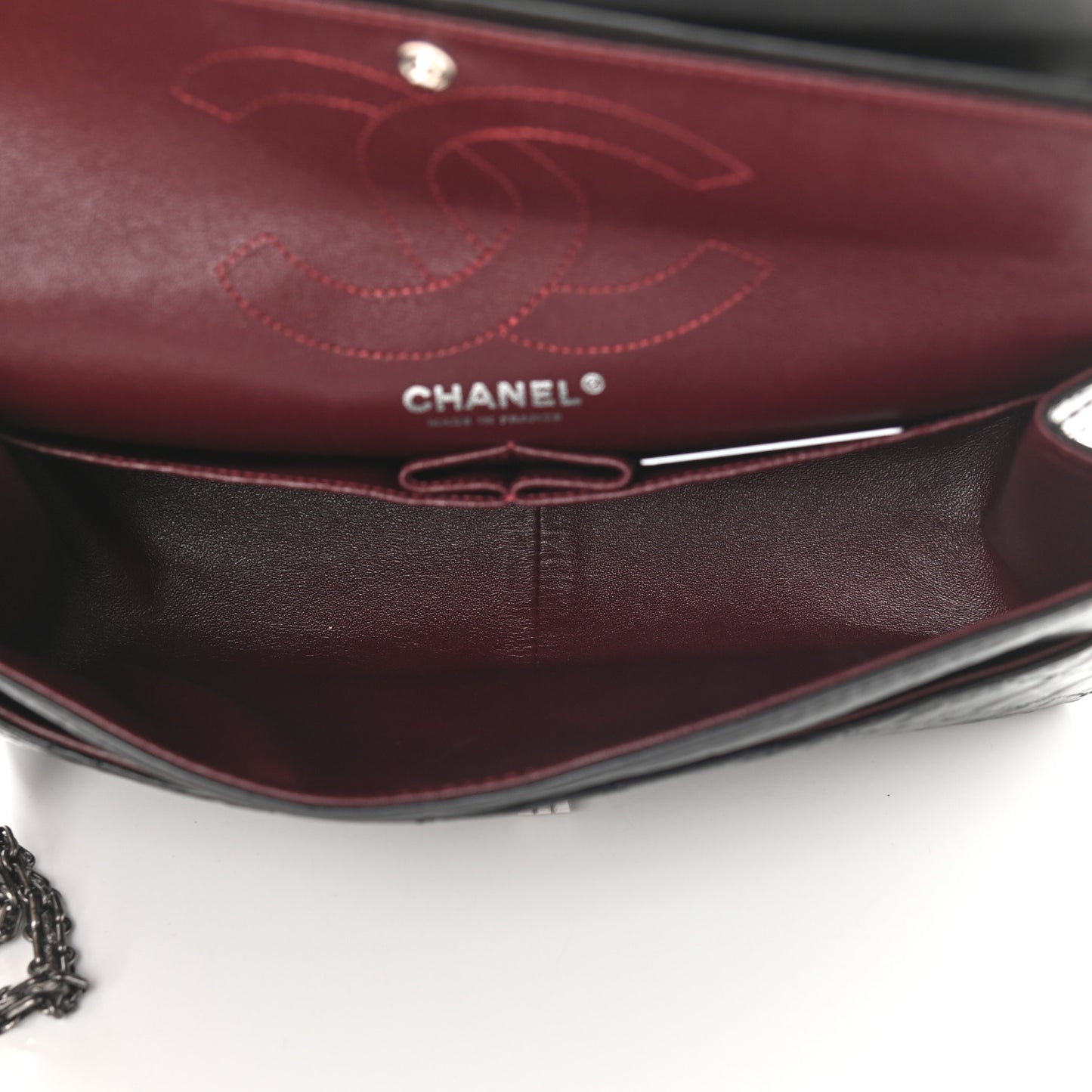 Aged Calfskin Quilted 2.55 Reissue 226 Flap Black