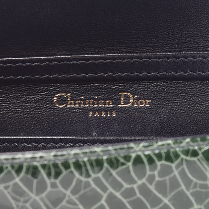 Christian Dior Ceramic Effect Deerskin Baby Diorama Flap Bag Green 6 of 15